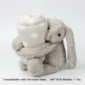 Baby Plush Blanket, Swaddle, Sleeping Companion, Comforting Stuffed Toy