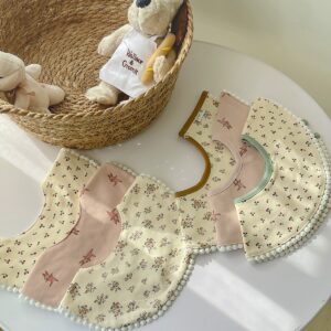 Embriodered Personalised Bib, Double Gauze Muslin