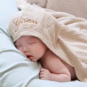 Baby Bath Towel, Pure Cotton, Four-layer Gauze, Hooded Cape, Bathrobe, Swaddle Blanket