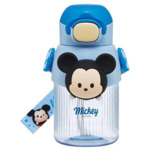 Skater Straw Bottle with Mascot, 590 ml, Disney Mickey