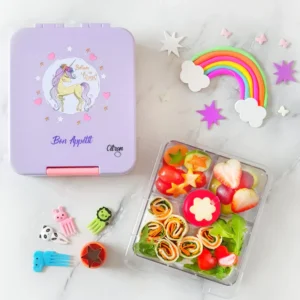 CITRON bento snack box with SANDWICH CUTTER + PICKS