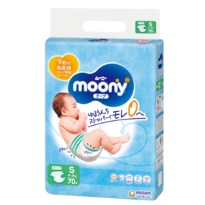 Moony Nappies Size S 70PK (4-8KG)