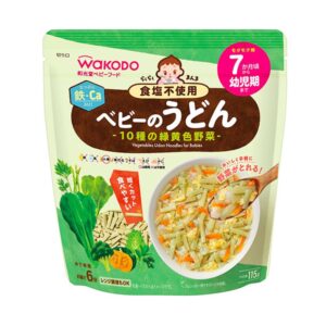 和光堂 WAKODO rakuraku 面嬰幼兒輔食- 野菜烏冬面 (7个月+)