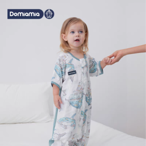 Domiamia双层纱布短袖分腿睡袋