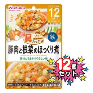 和光堂即食泥 猪肉炖根菜盖烧 12个月-3岁