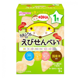 WAKODO 和光堂DHA鲜虾米饼 12月+ 6G×3袋