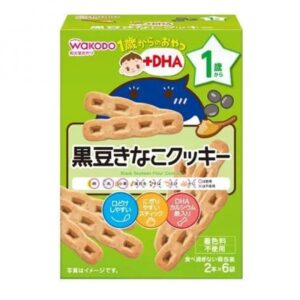 WAKODO 和光堂DHA黑豆黄豆曲奇2根×6袋