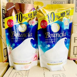 COW 牛乳石碱沐浴露滋润保湿牛奶玫瑰花香替换补充装 400ml