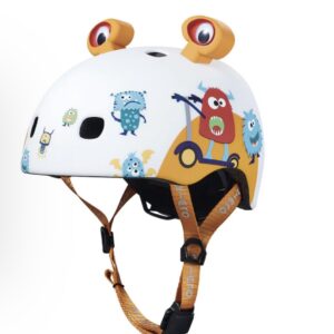 Micro Kids Scooter Bike Helmet 3D with LED Light Monster