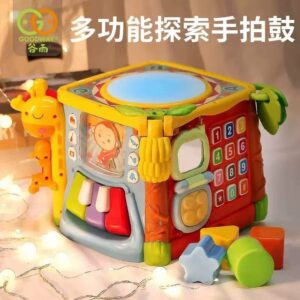 谷雨六面体儿童早教益智音乐拍拍鼓