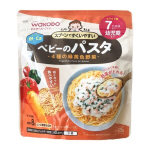 日本和光堂wakodo婴儿 4种绿黄色蔬菜面 7+