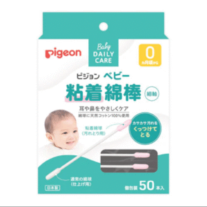 Pigeon - Baby Adhesive Cotton Swabs Thin Shaft Type - 50pc