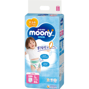 Moony Pants Size L 44PK (9-14KG) Girl