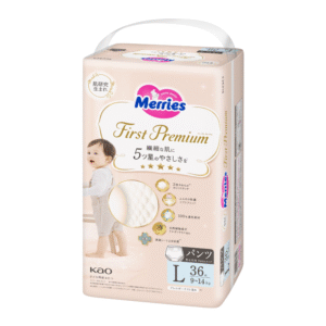 Merries First Premium Pants Size L 36PK (9-14KG) - NEW VERSION