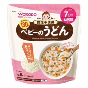 日本和光堂wakodo婴儿无盐乌冬面 宝宝辅食面条7月+